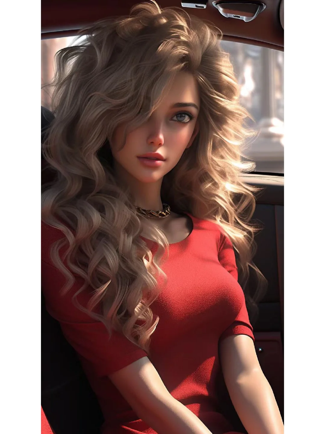 AI原创：副驾驶有这样的女朋友～