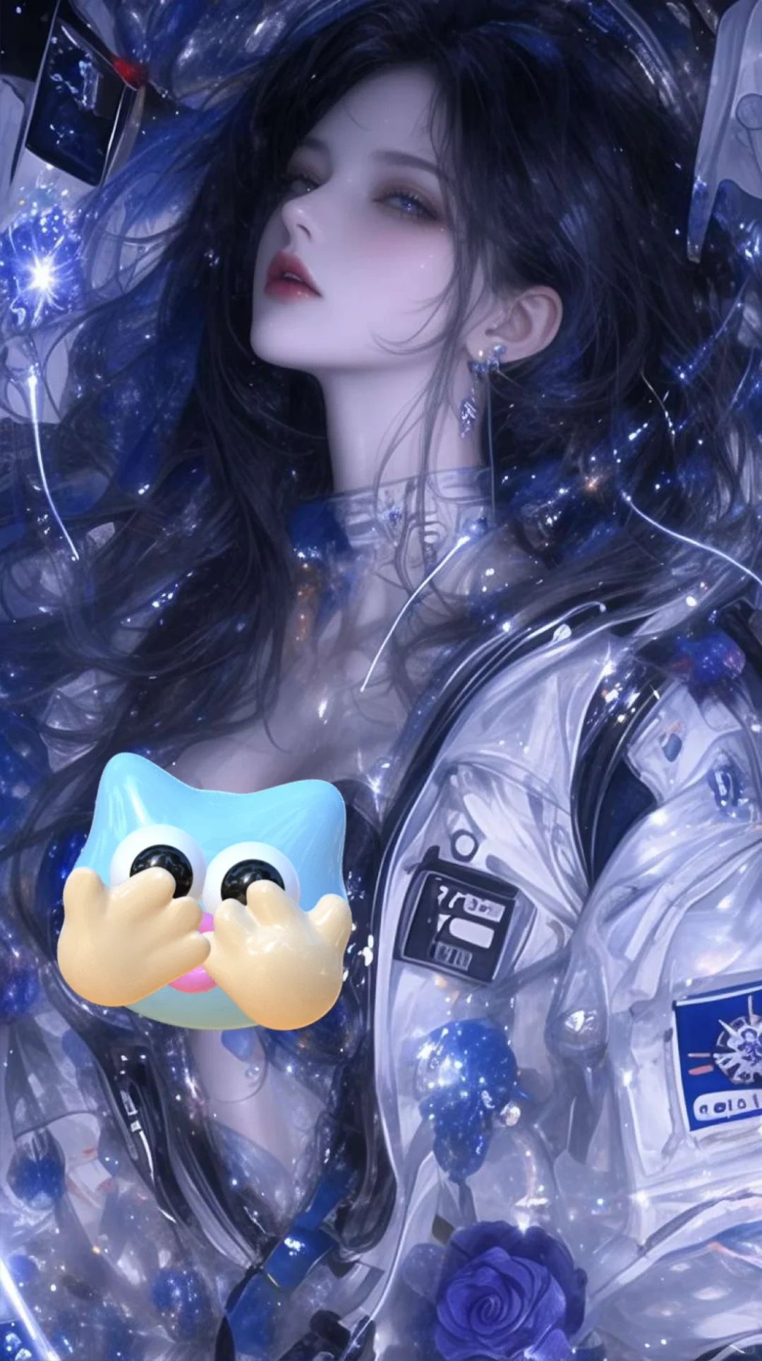 『你是太空蓝玫瑰』