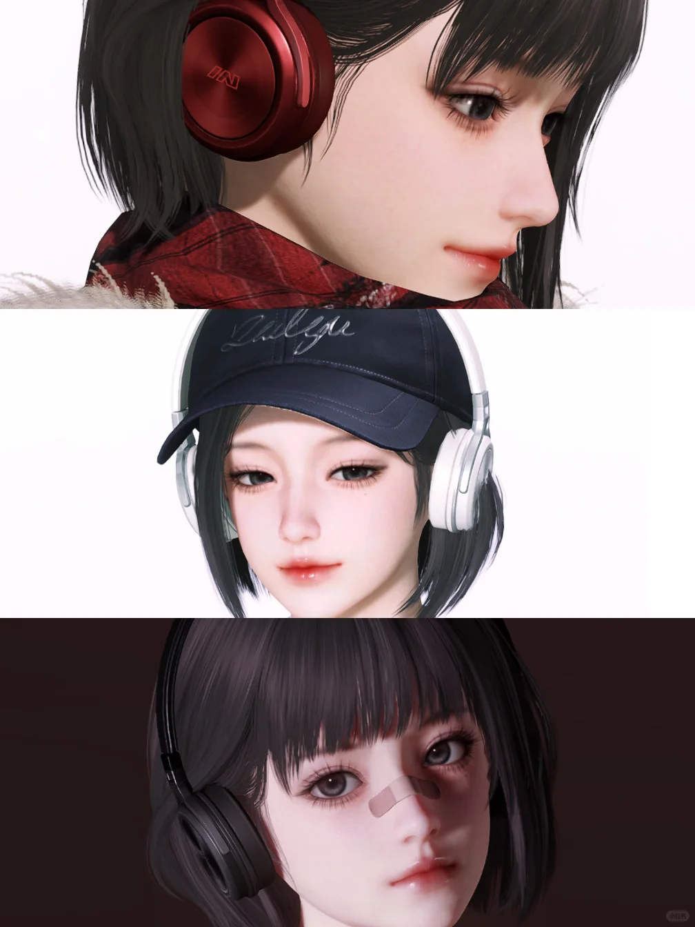 写真分享内附模版｜被耳机戴住的女孩子🎧