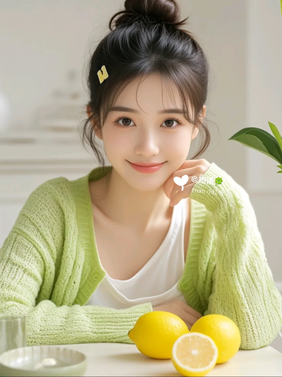 柠檬女孩儿|Ai美女头像