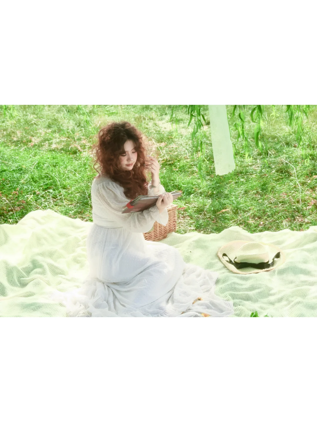 西安约拍/法式森系少女/风与裙摆的夏日协奏