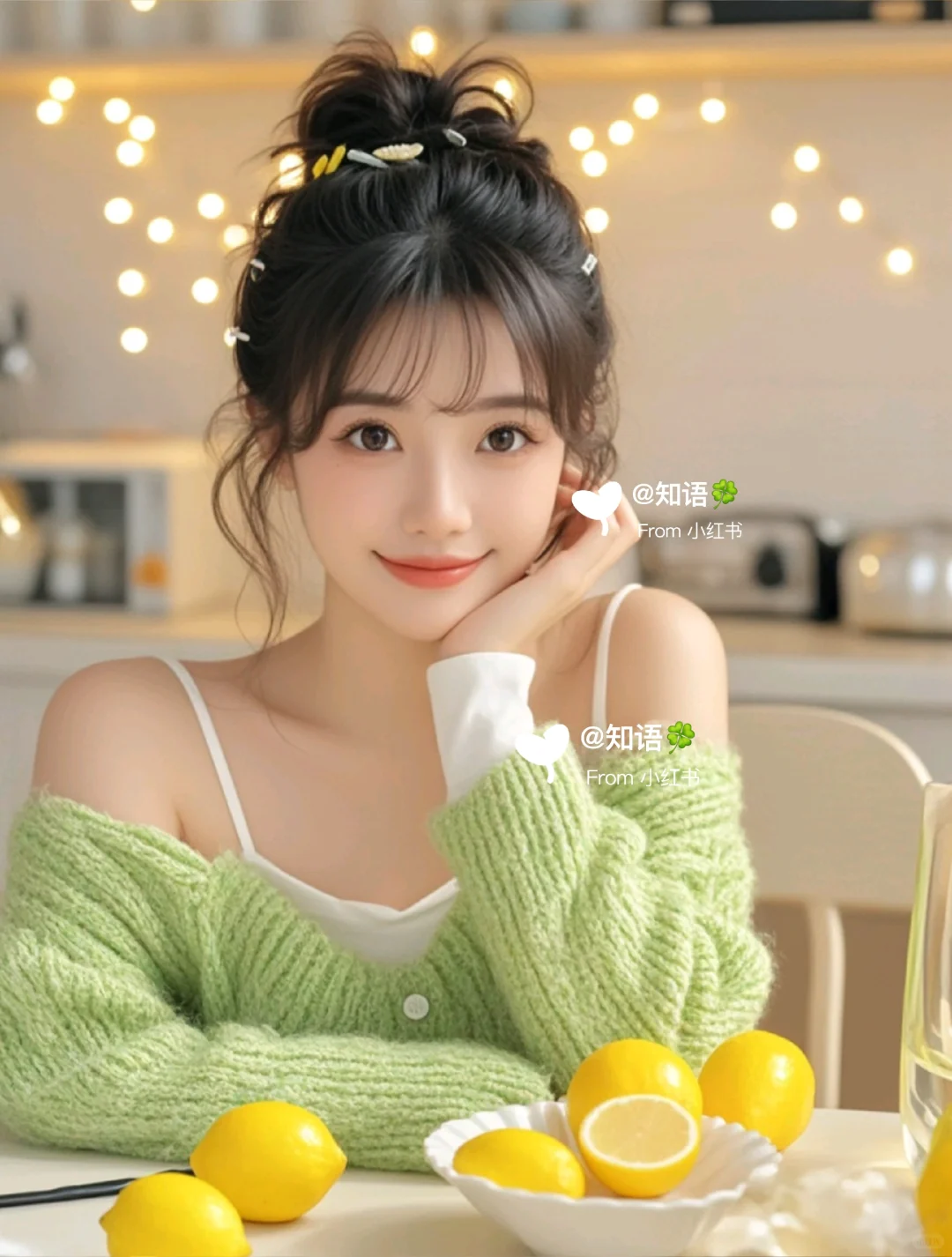 柠檬女孩儿|Ai美女头像