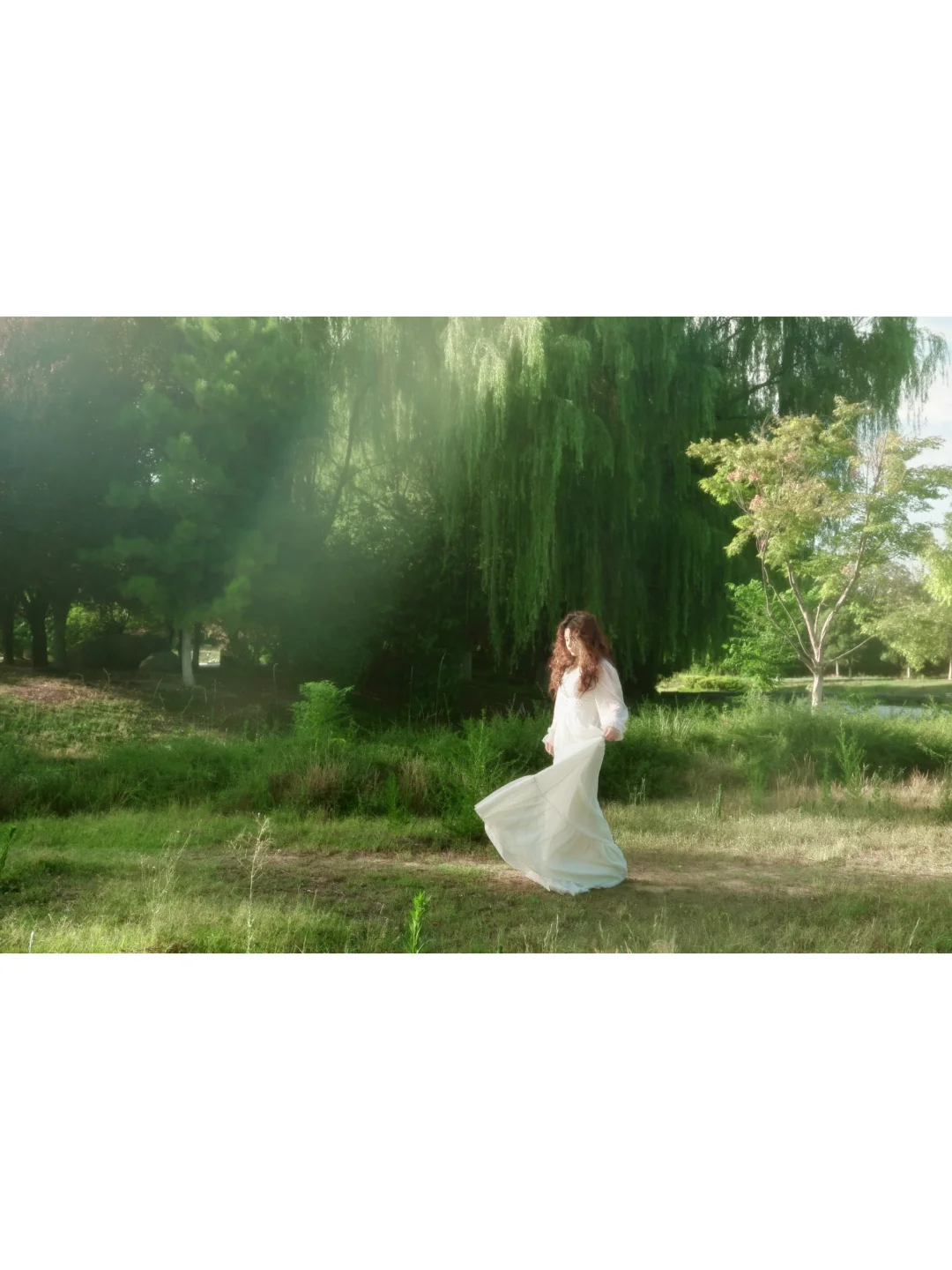 西安约拍/法式森系少女/风与裙摆的夏日协奏