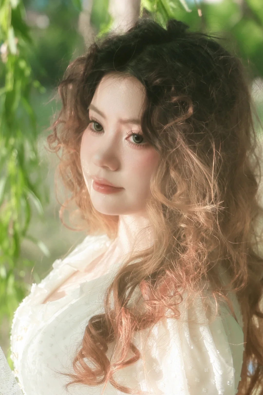 西安约拍/法式森系少女/风与裙摆的夏日协奏