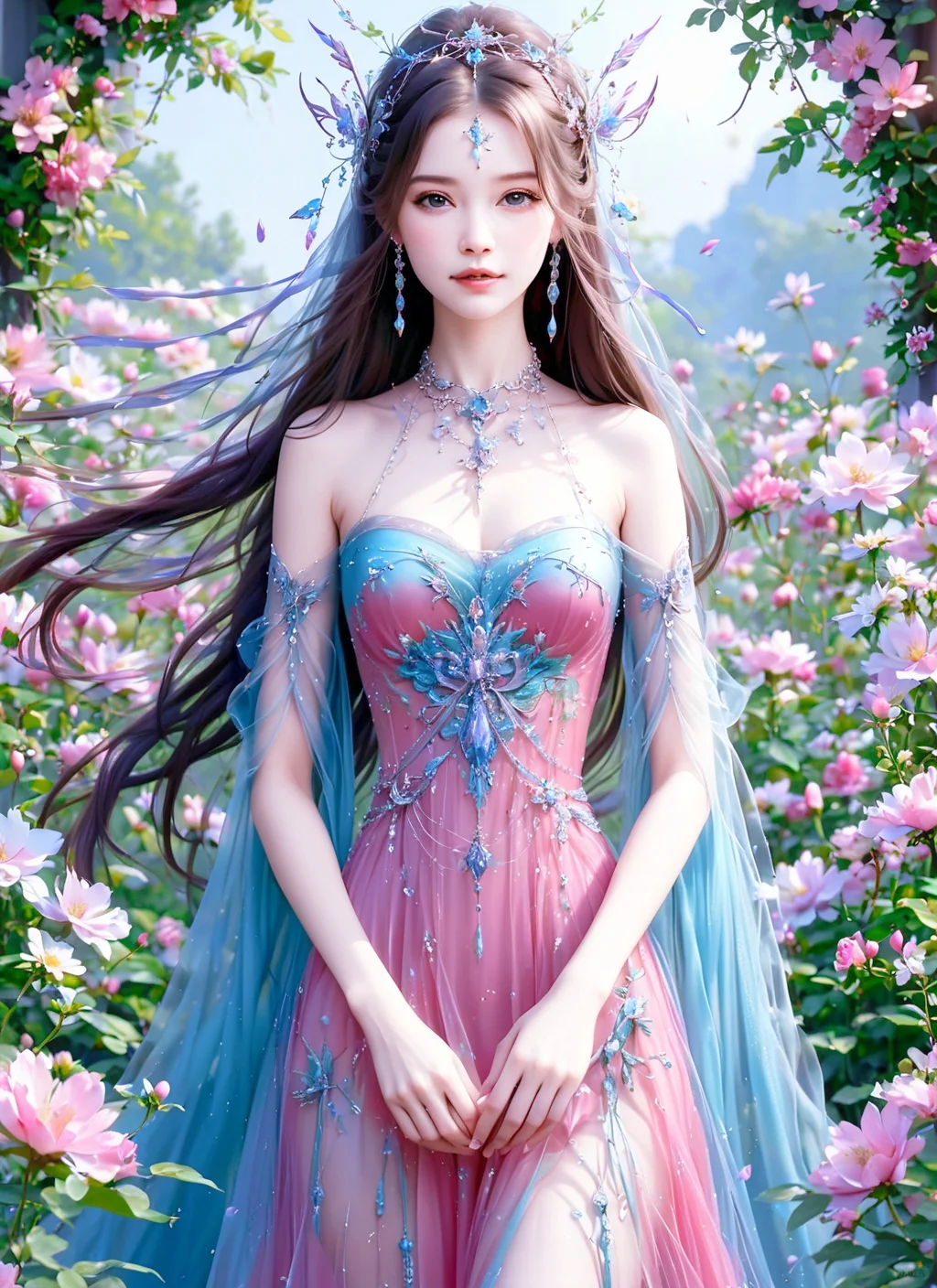 ai插画 女神写真风～