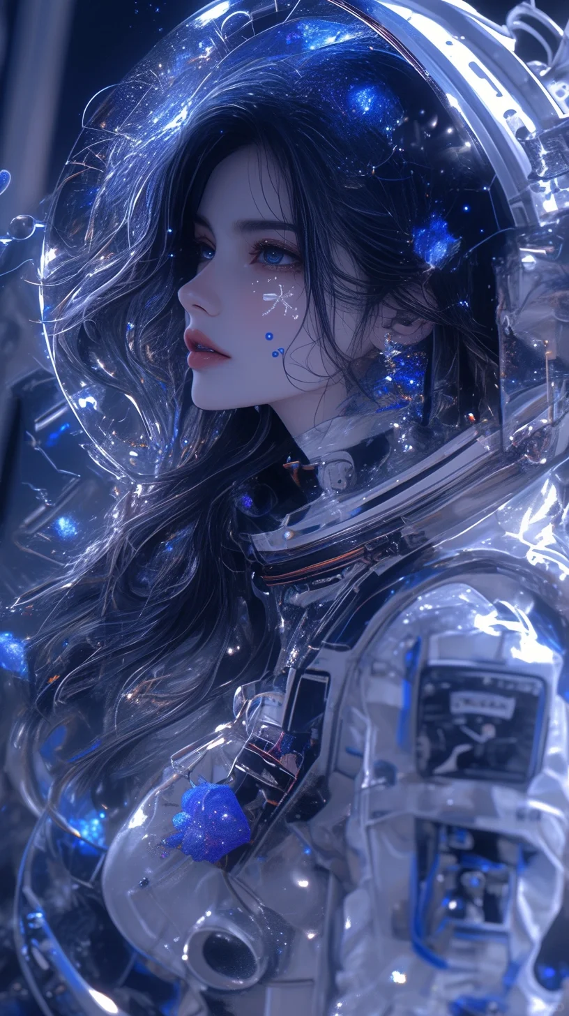『你是太空蓝玫瑰』