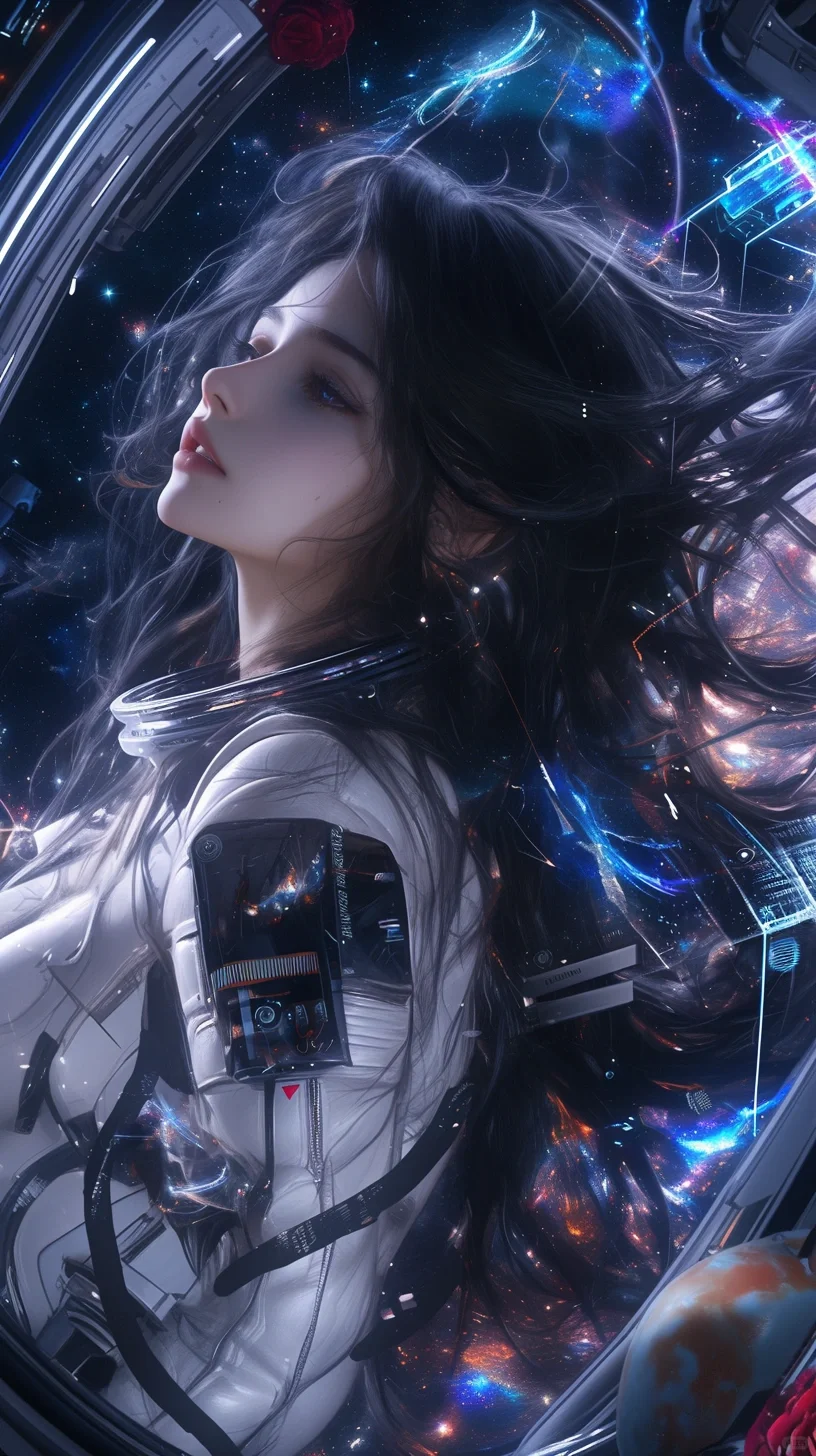 『你是太空蓝玫瑰』