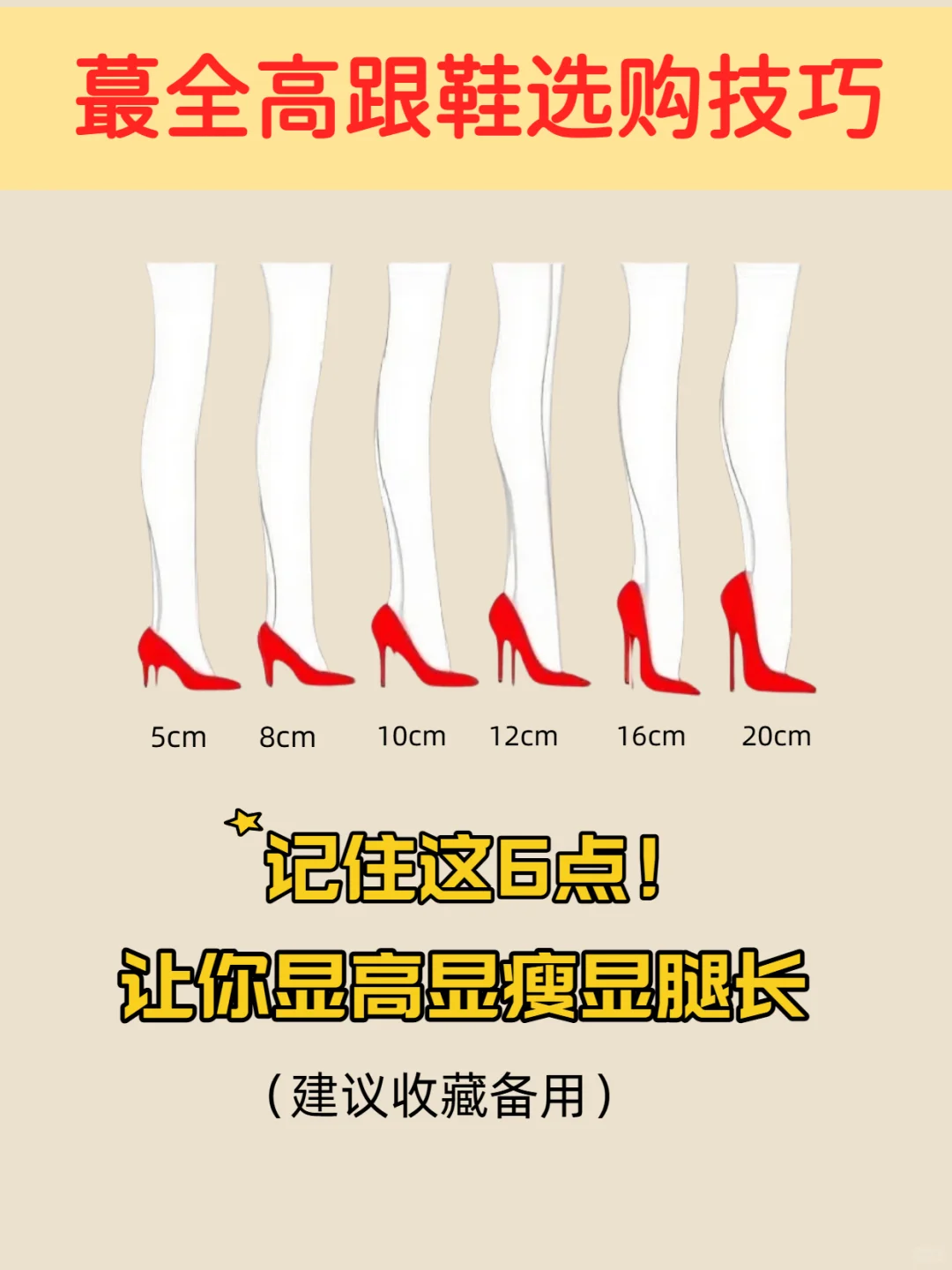 女生买高跟鞋只要记住这6点显瘦显高显长腿