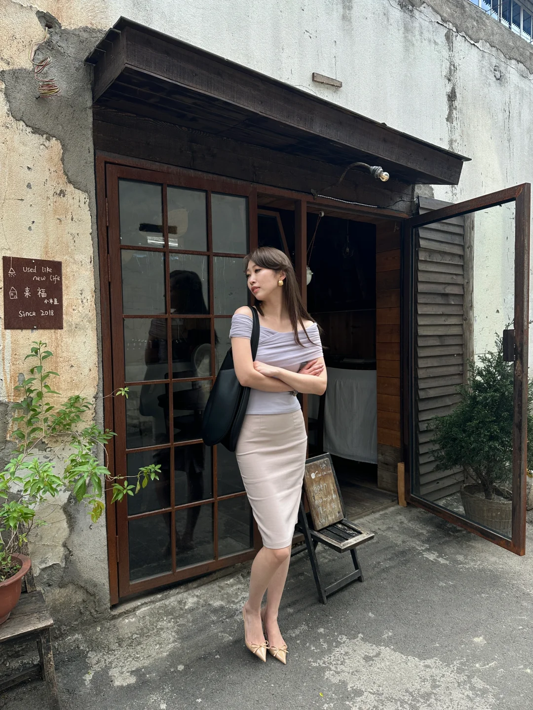 裸色高跟鞋真的很实用