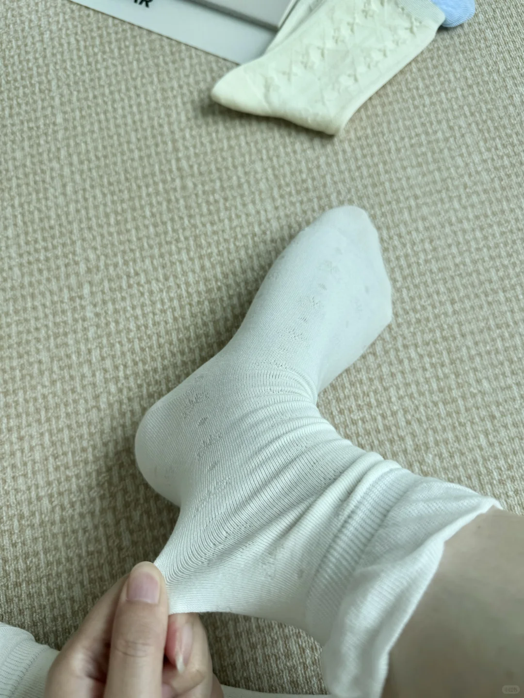 我的天‼️这双袜子好软好好rua！！！