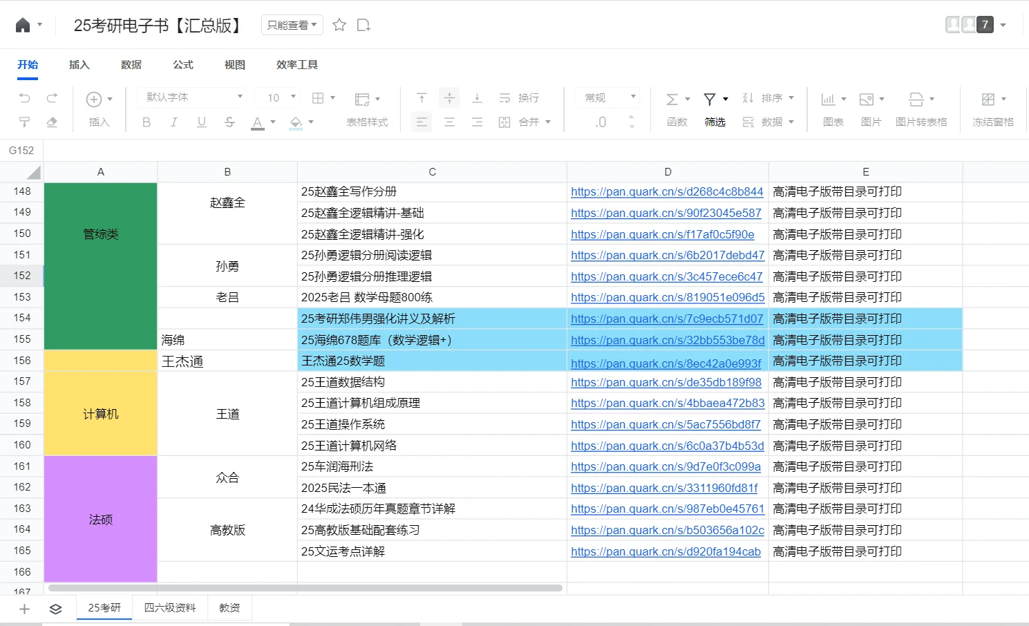 25年考研电子书pdf（一）