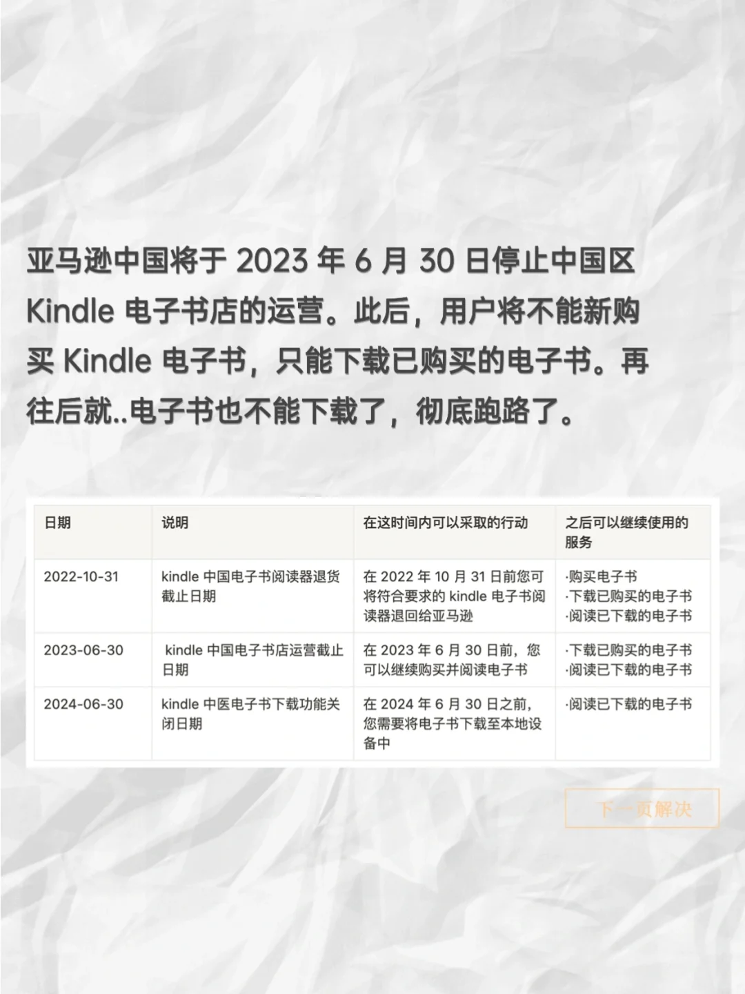 有 kindle 的抓紧下载自己的电子书了，马上