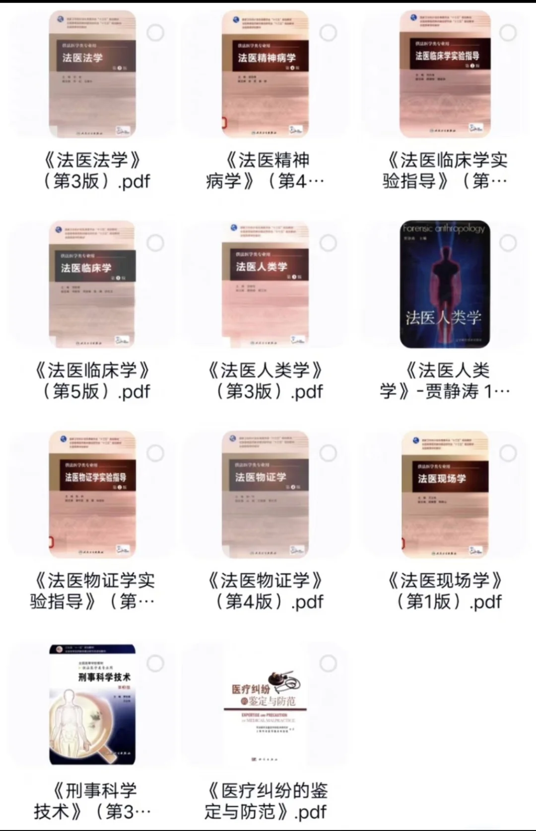 法医教材本科法医学类专业十三五教材pdf