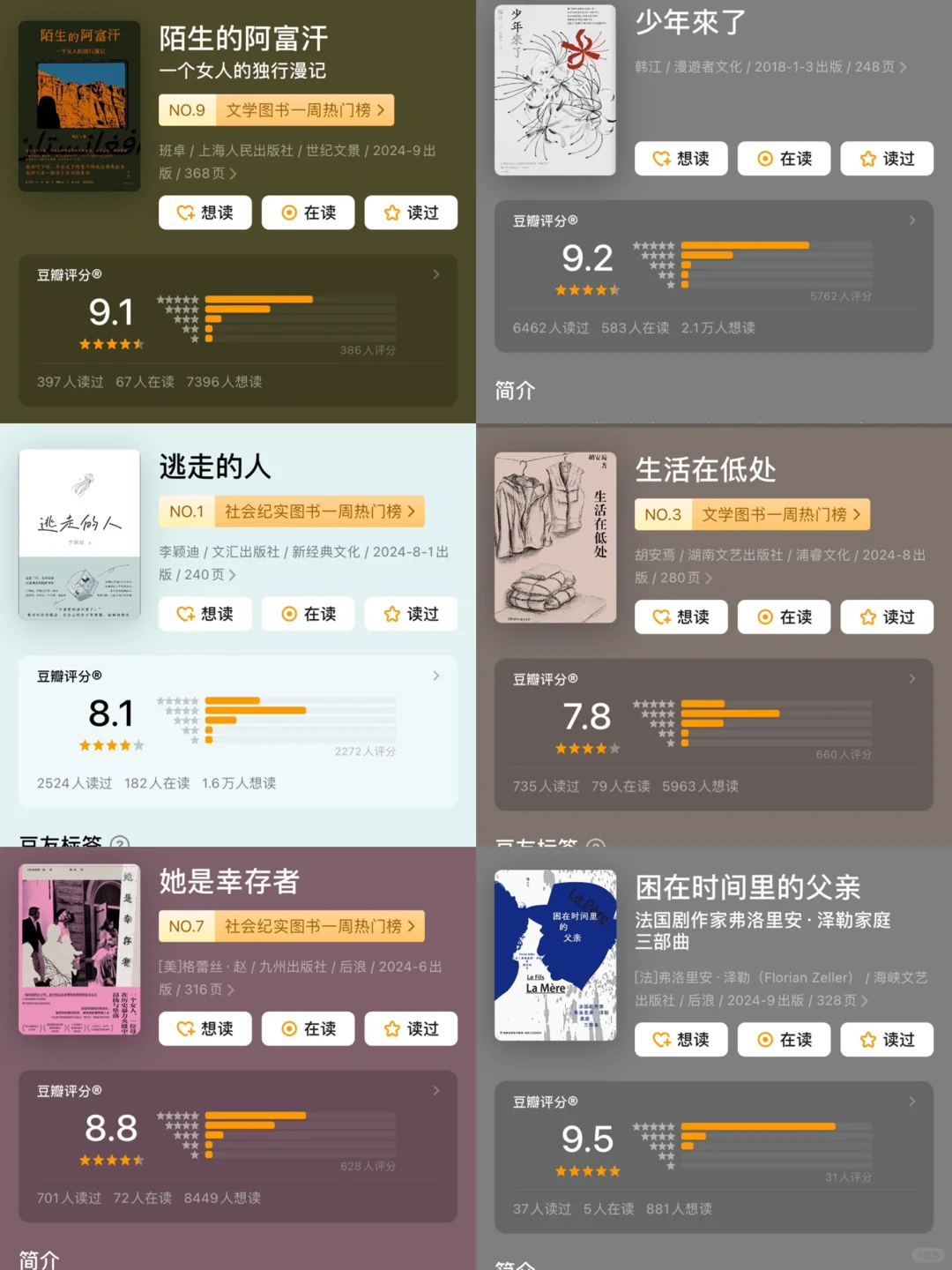《好东西》导演邵艺辉阅读书单，共51本分享！
