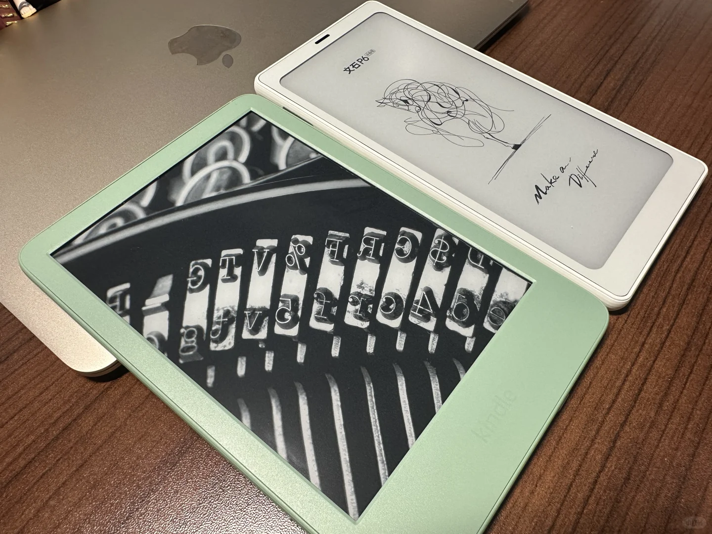 Kindle小绿vs文石P6小白马