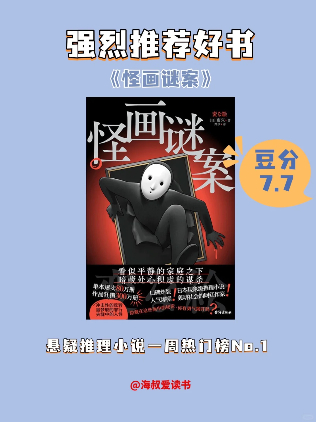 看了就放不下的推理悬疑小说《怪画谜案》