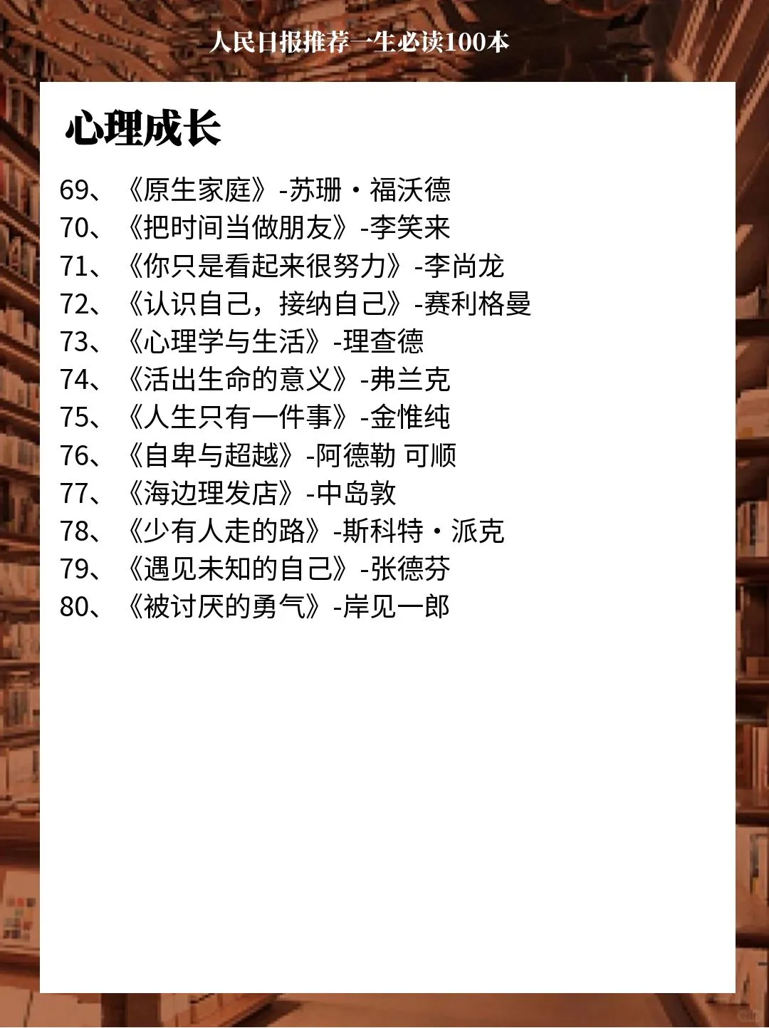 2024《人民日报》推荐🔥，人生必读100本📚