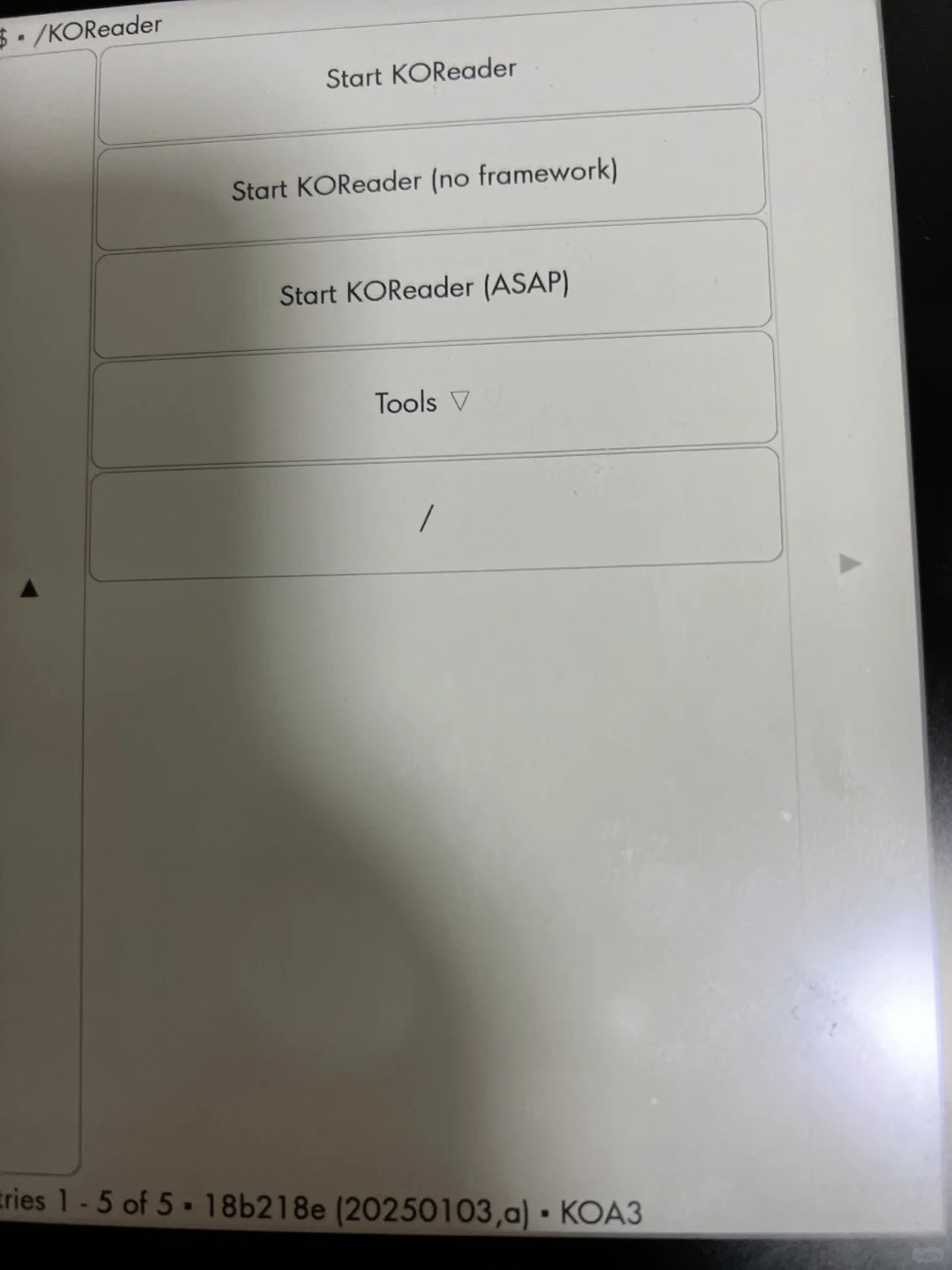Kindle装koreader