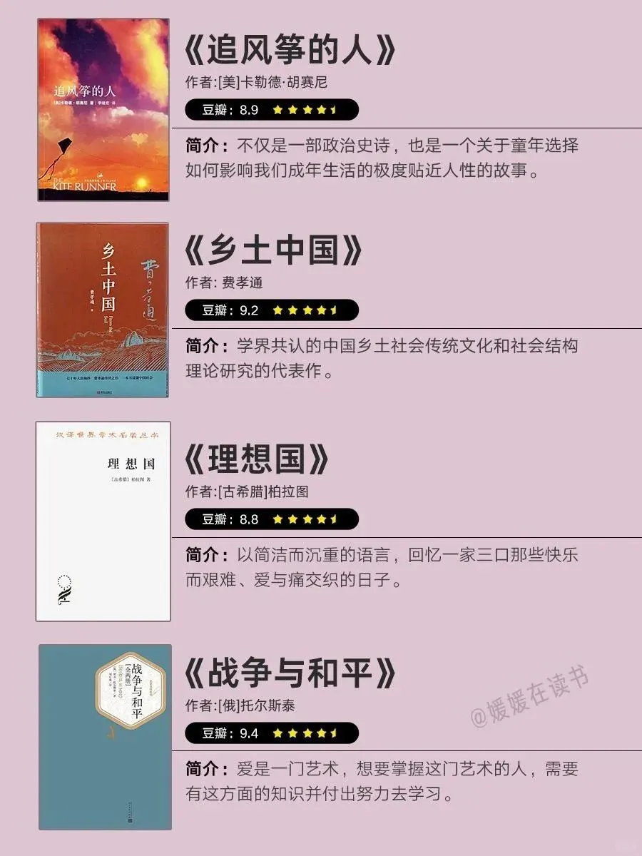 大学图书馆必借Top 40书单来啦！