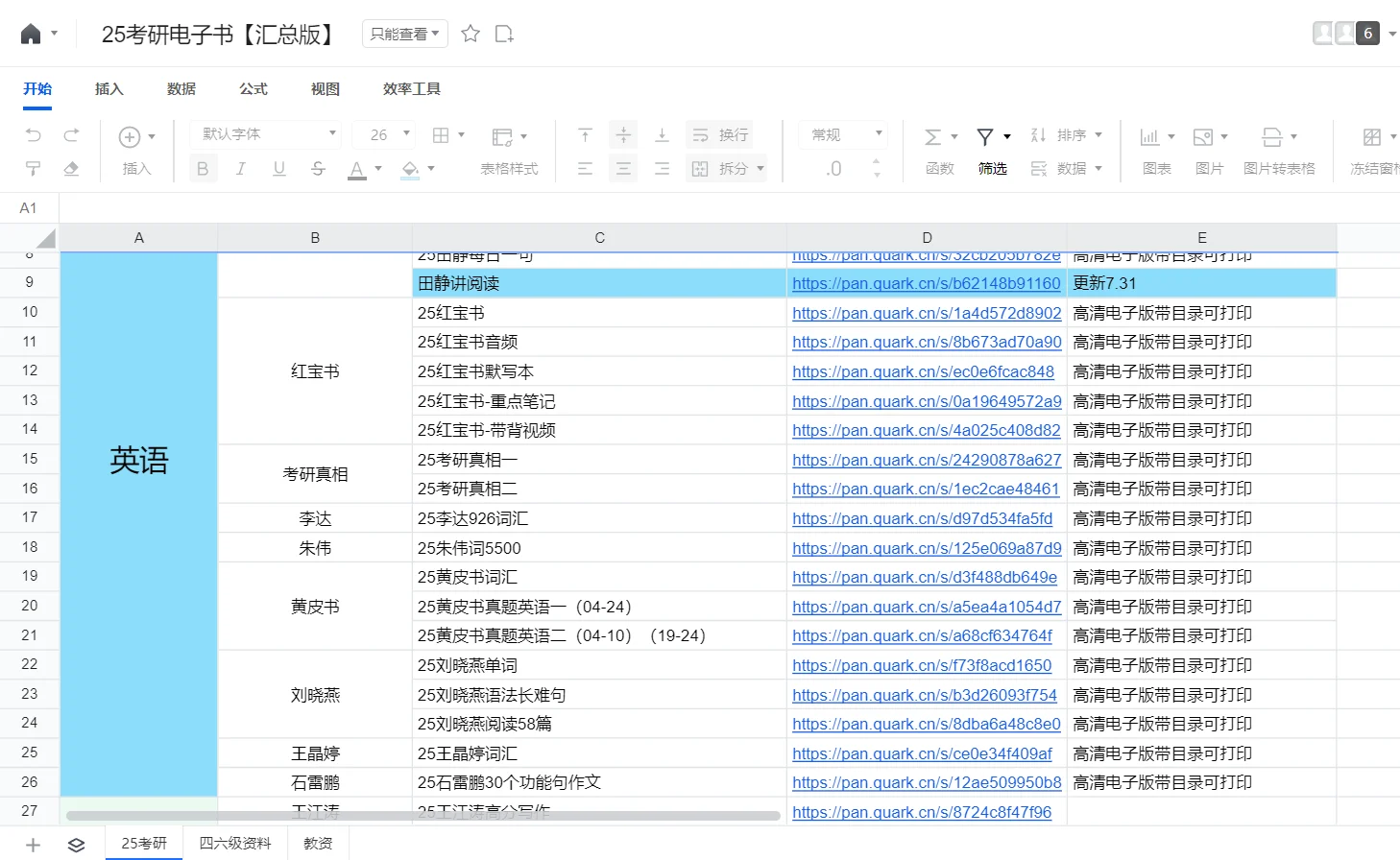 25年考研电子书pdf（一）