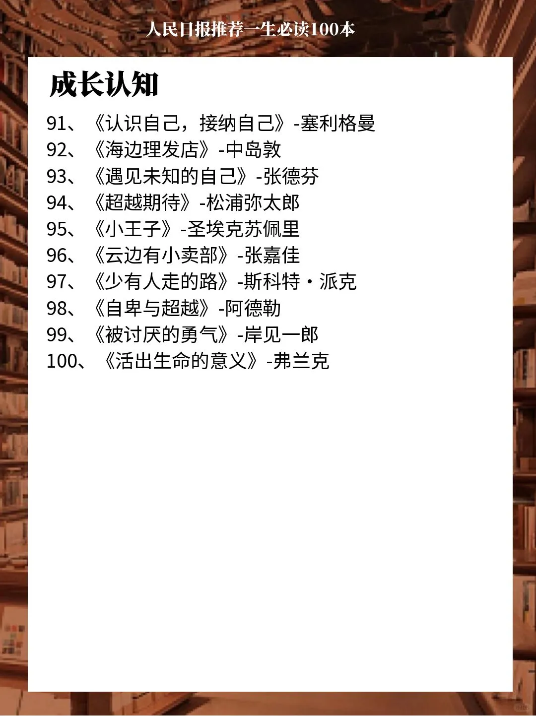 2024《人民日报》推荐🔥，人生必读100本📚