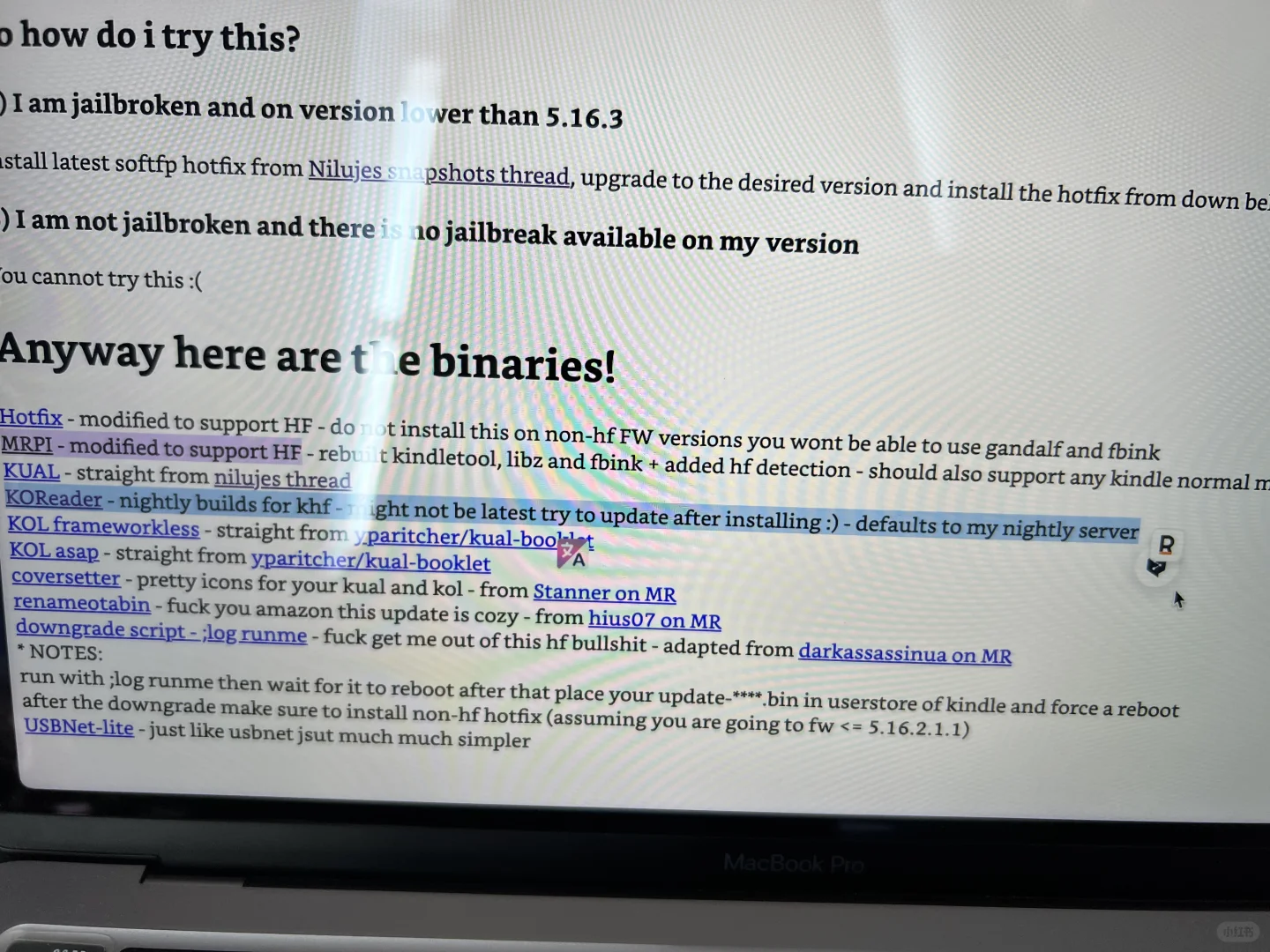 Kindle装koreader成功了