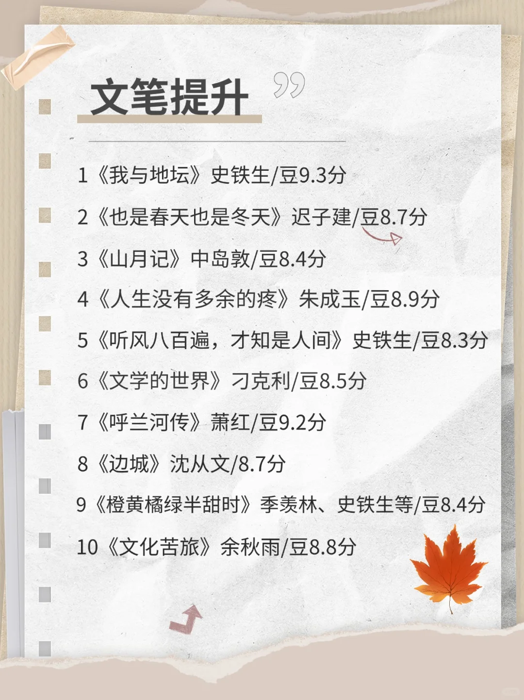 🔥80本相见恨晚的逆袭必读书单📖