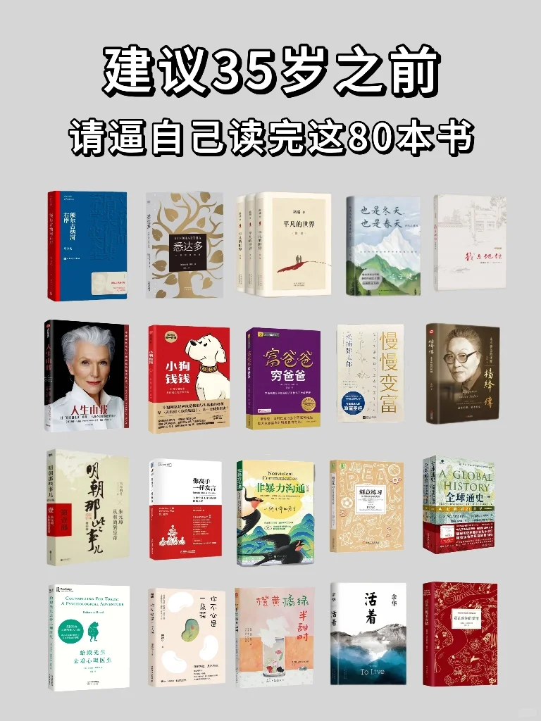 🔥80本相见恨晚的逆袭必读书单📖