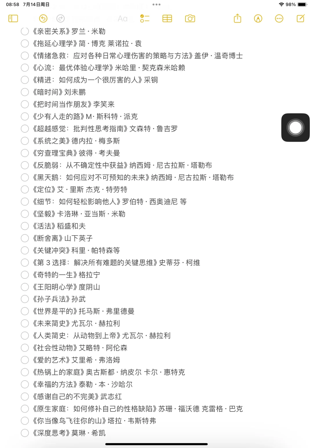 500本高质量书单❗️打工人自我提升拒绝内耗