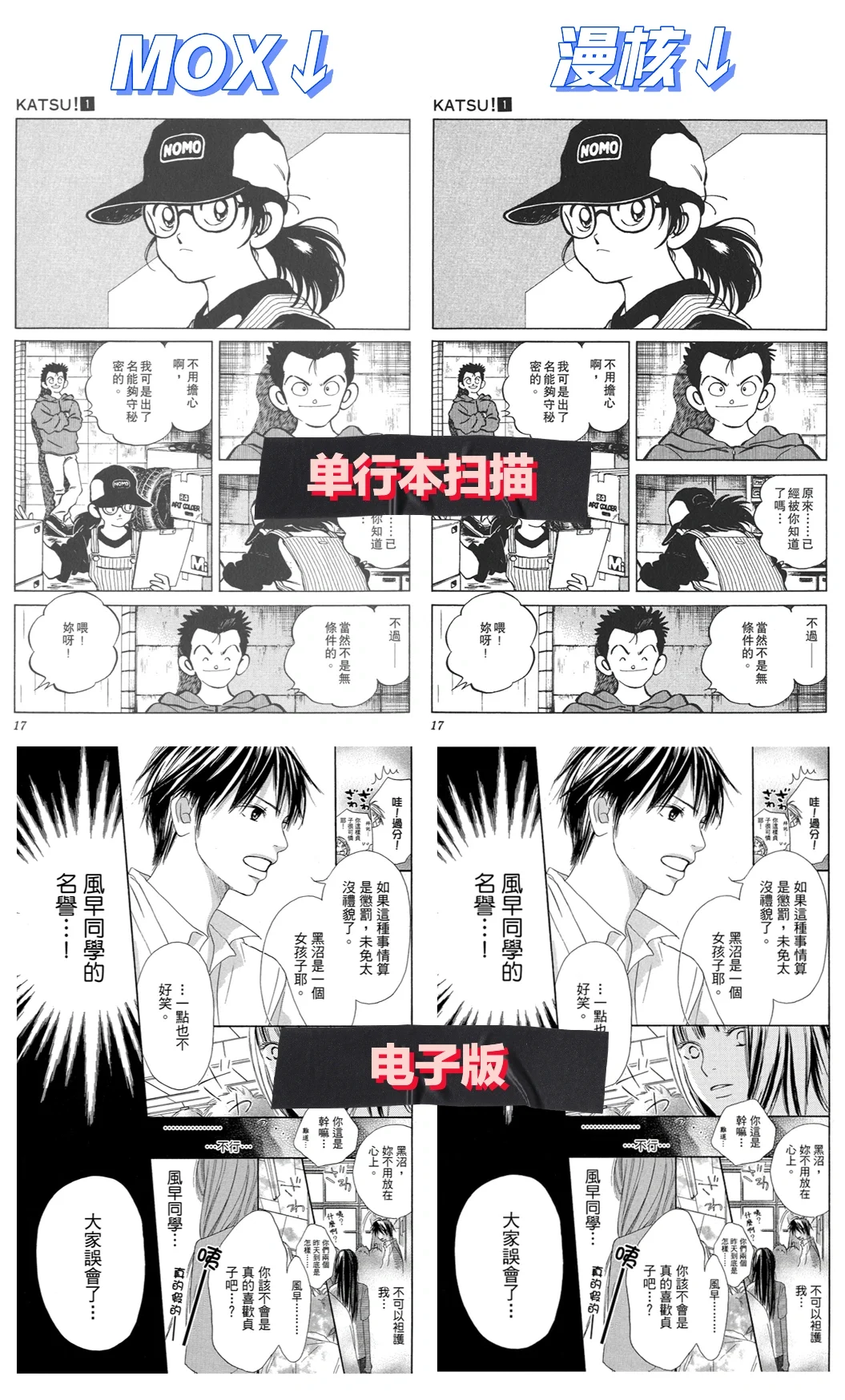 关于电子书看漫画对比度和网站资源对比