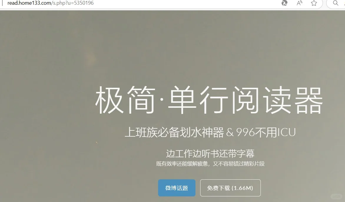 《上班摸鱼看小说阅读器》