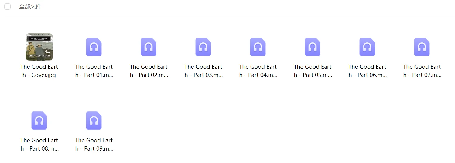 电子书+音频 The Good Earth Series  英文
