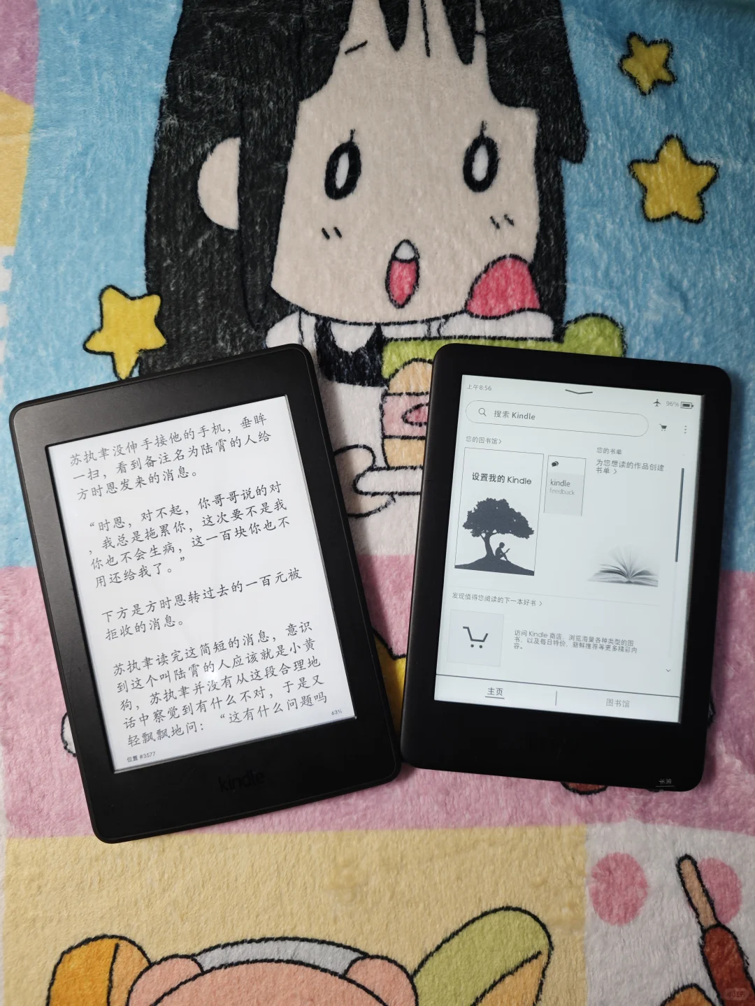 很无聊的随手买了两个kindle⚈₃⚈