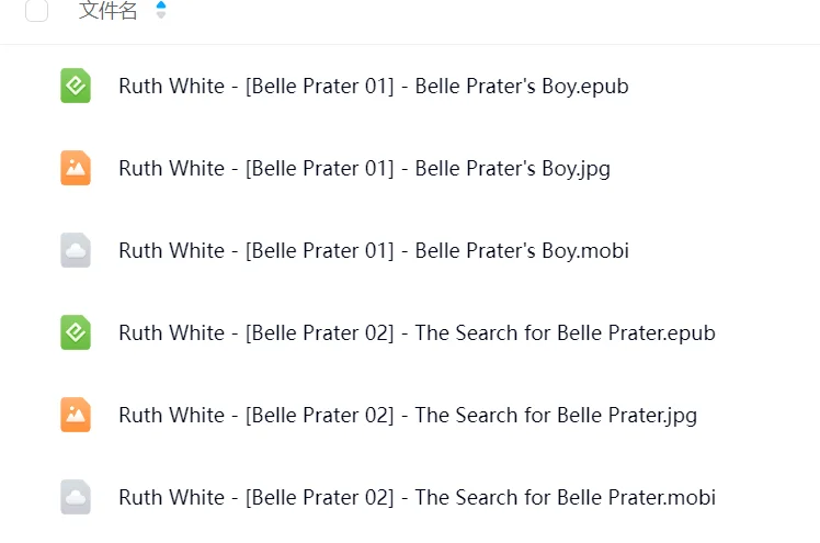 电子书+音频 The Belle Prater Series 贝尔