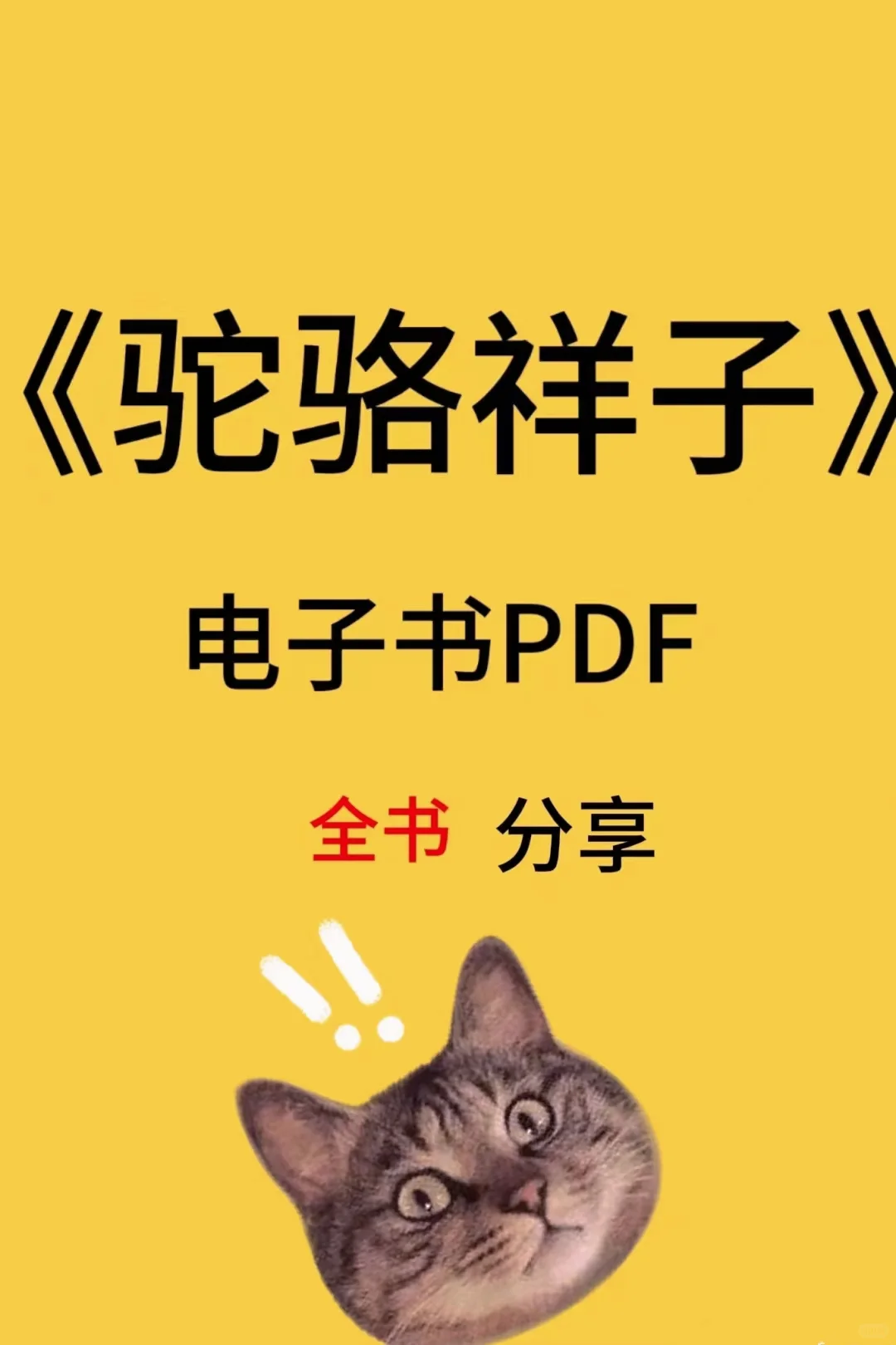 骆驼祥子✅（全）书分享【可拿去打印】