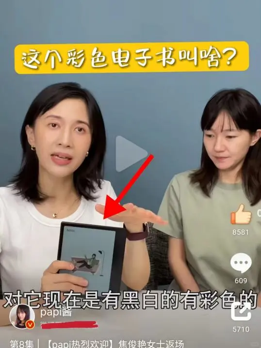 papi酱这个电子阅读器是哪一款