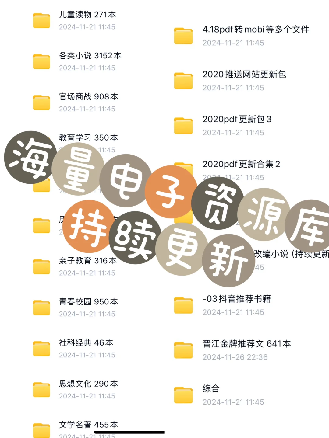电子书库分享📚看不完根本看不完