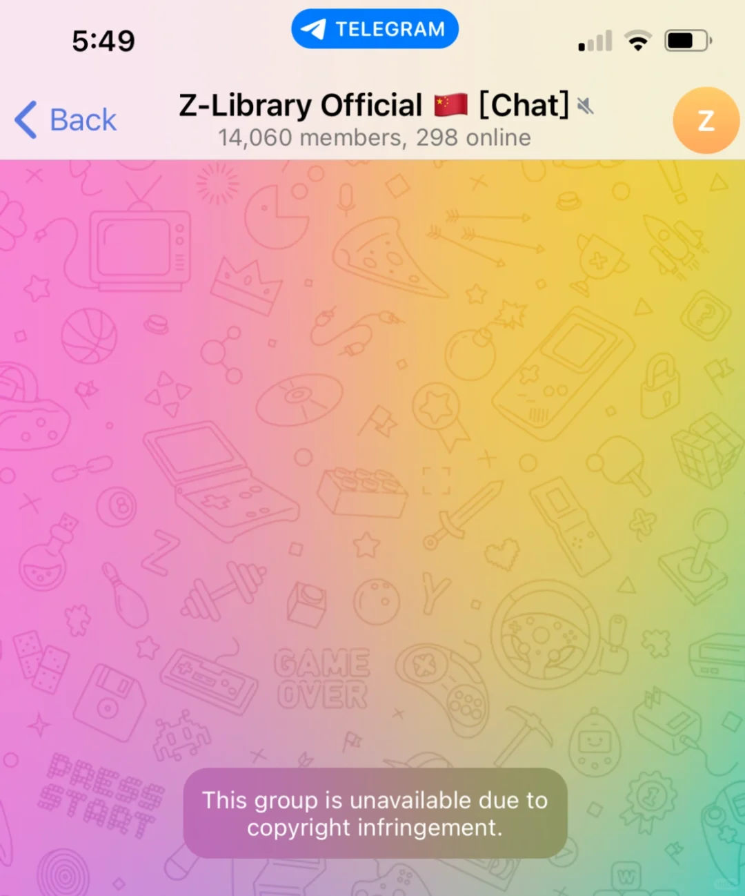 z library中文社区被B了😭