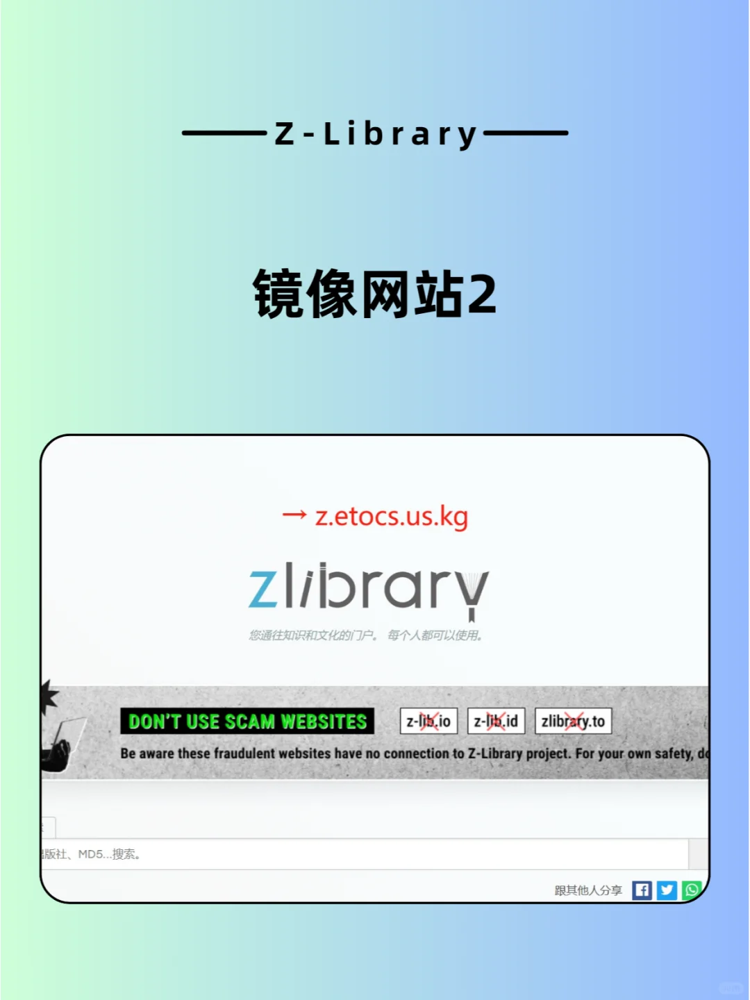 Zlibrary被FBI封了，问题不大！