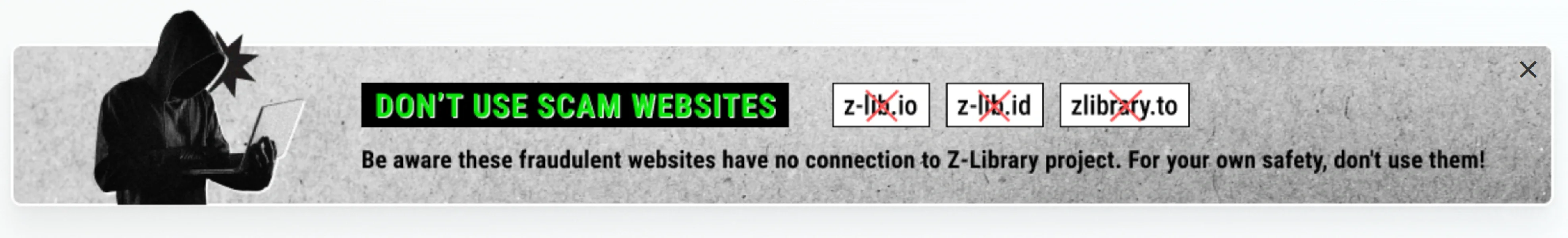Zlibrary差点被骗 注意辨别⚠️