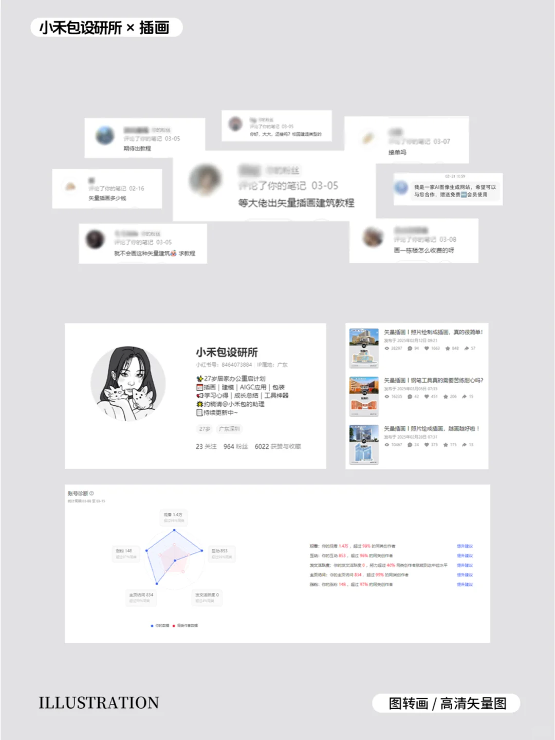矢量插画｜普通女孩如何靠画建筑逆袭？