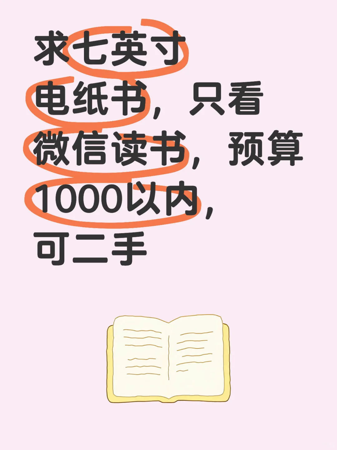 想买电纸书