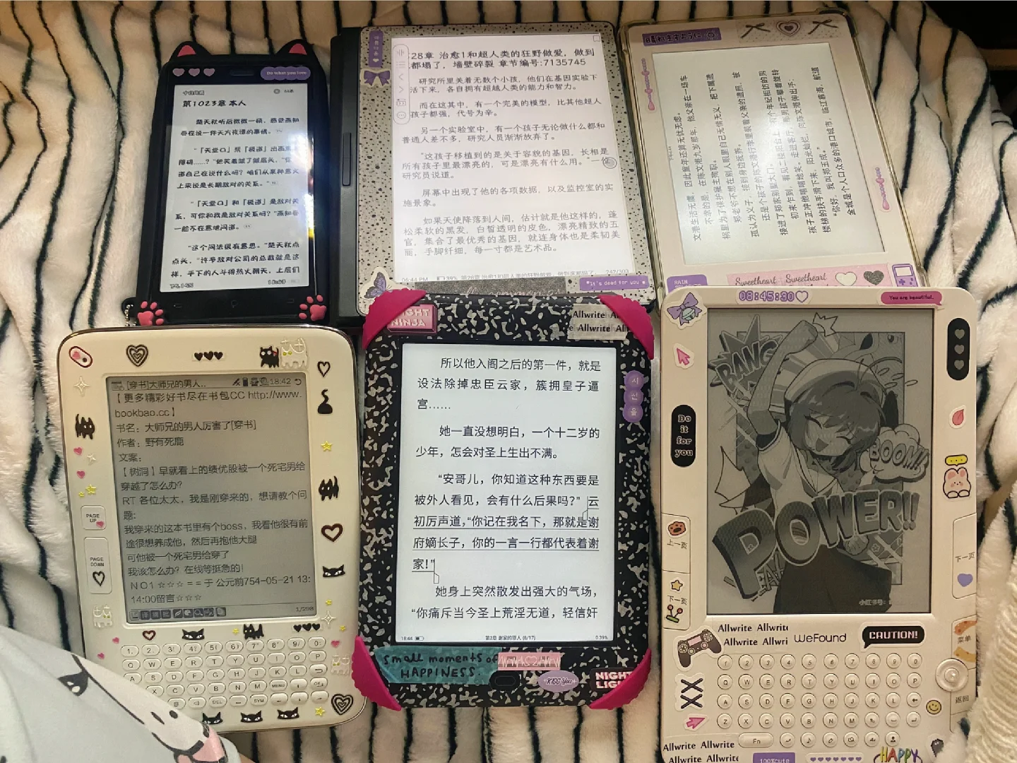 我的电纸书大合照(˵¯͒〰¯͒˵)想出几台纠结中