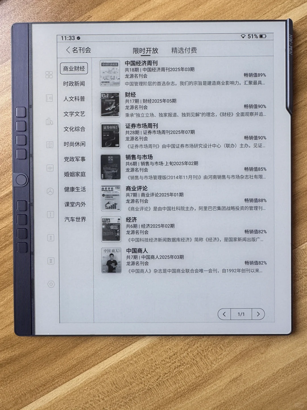 寻寻觅觅，目前最爱电纸书