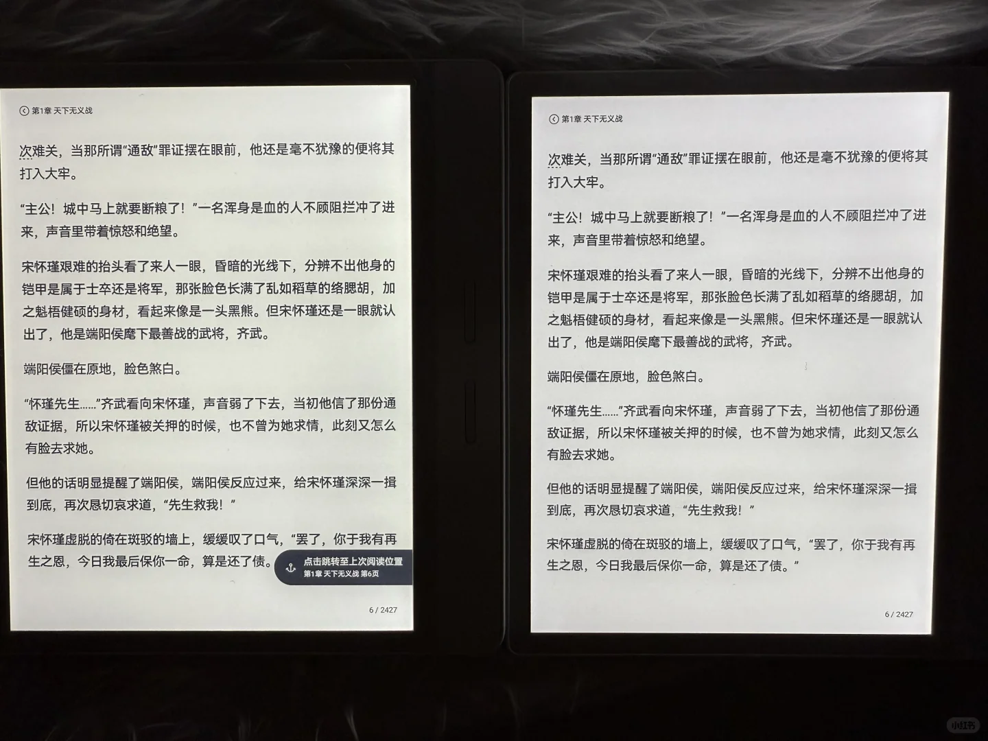 同款掌阅屏幕居然不一样帮二选一