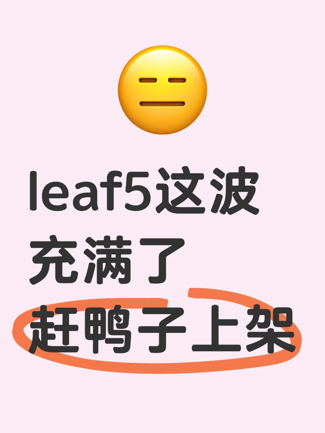 从旁观者的角度论证下为什么不建议买leaf5