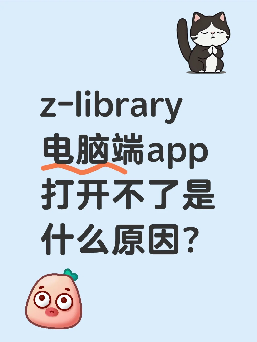 z-library电脑端app打开不了是什么原因？