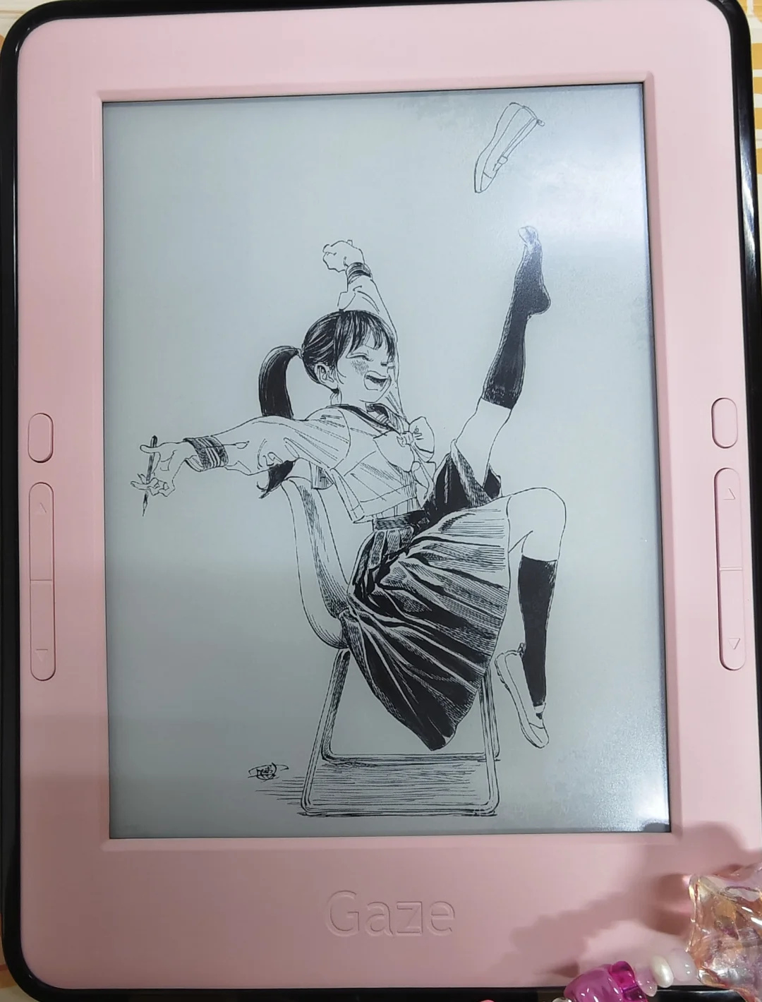 啊啊啊！这个粉色阅读器太貌美啦😭