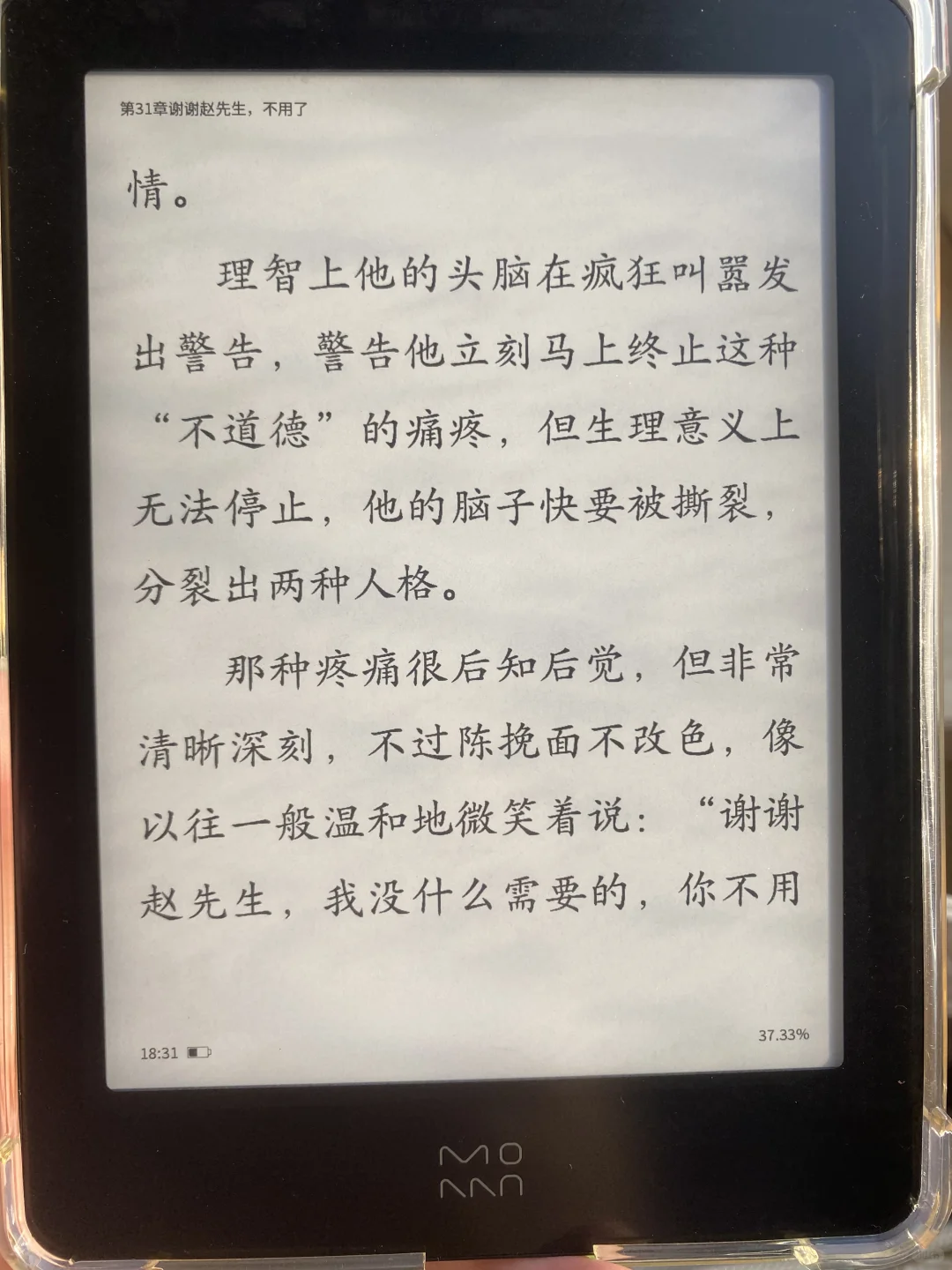 谁懂穿梭的日光打在电子阅读器的feel