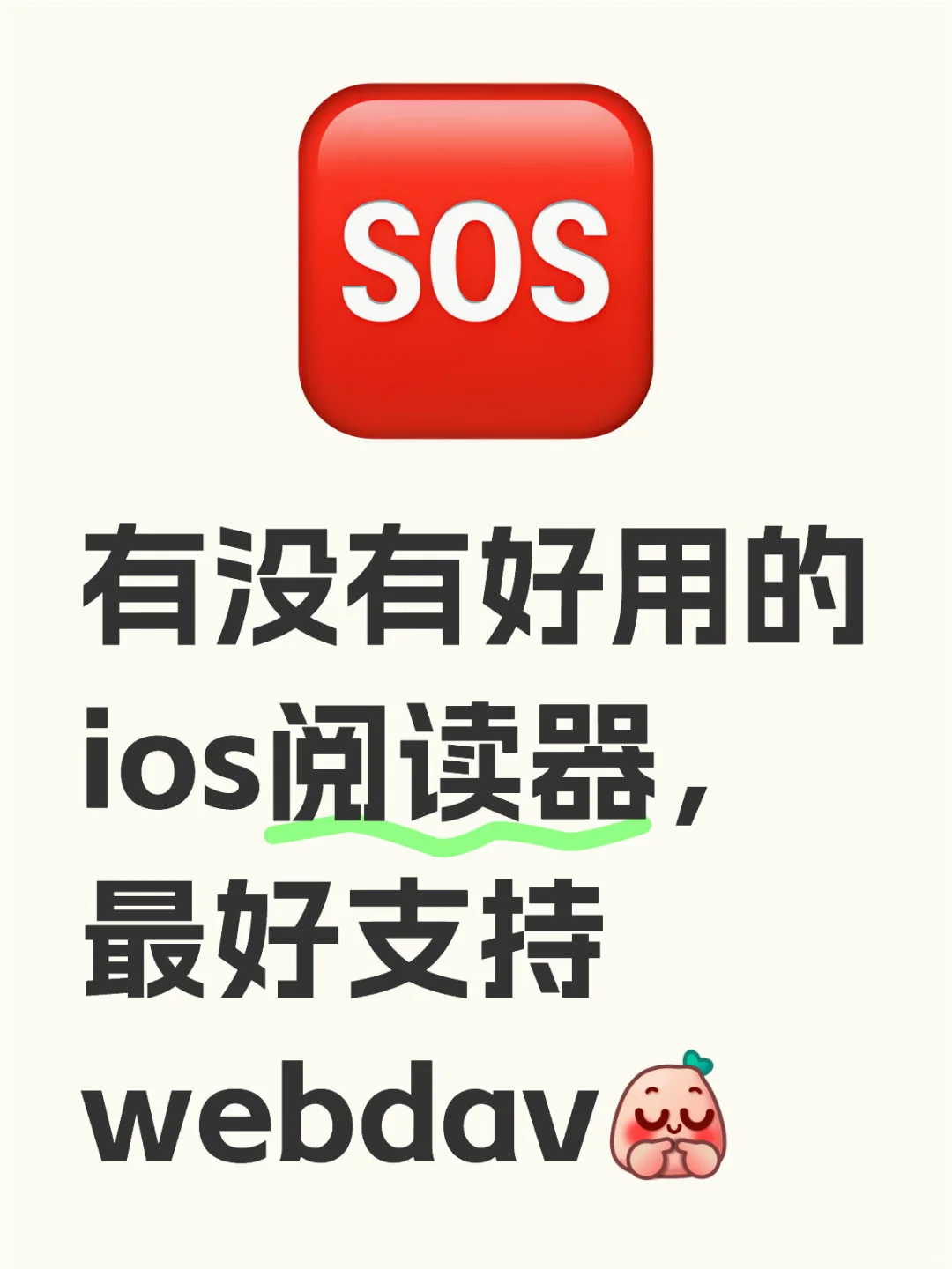 有没有好用的ios阅读器，最好支持webdav